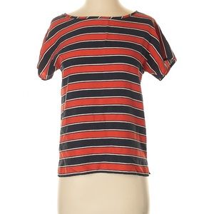 J.Crew Silk Striped Top. Size 00